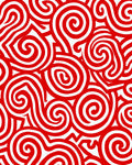 Crimson Swirl Abstract Lines Rug