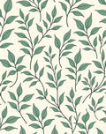 Sage Green Botanical Vine Rug