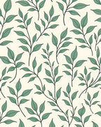Sage Green Botanical Vine Rug