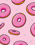 Pink Donut Sprinkle Starry Background Rug