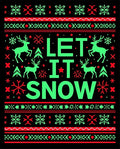 Ugly Christmas Sweater Reindeer Snowflakes Rug