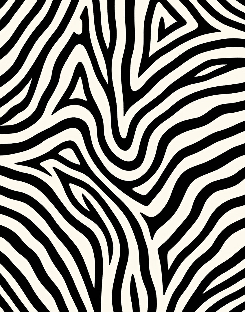 Bold Black Cream Zebra Stripe Rug