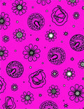 Pink Floral Medallion Starburst Repeat Rug