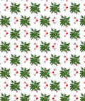 Festive Green Foliage Red Garland Rug