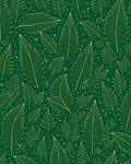 Emerald Green Golden Feather Scatter Rug