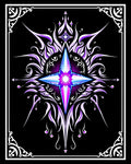 Radiant Purple Starburst Mandala Rug