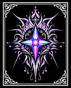 Radiant Purple Starburst Mandala Rug
