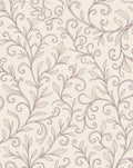 Victorian Mauve Vine Scroll Rug