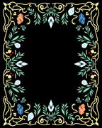 Enchanted Crystal Branch Border Rug