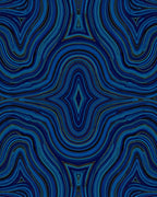 Midnight Blue Agate Swirl Rug