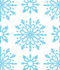 Arctic Blue Snowflake Scatter Rug