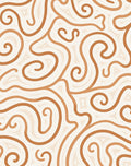Copper Swirl Organic Flow Rug