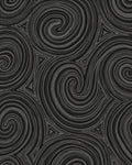 Monochrome Swirl Triangles Abstract Rug