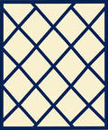 Navy Blue Diamond Lattice Rug