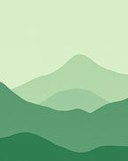 Gradient Green Abstract Landscape Hills Rug