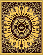 Golden Yellow Sunburst Medallion Rug