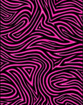 Hot Pink Swirled Stripe Abstraction Rug