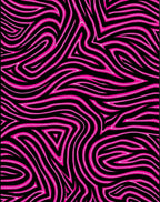 Hot Pink Swirled Stripe Abstraction Rug