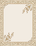 Ornate Gold Leaf Border Rug