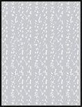 Subtle White Calligraphy Gray Background Rug