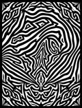 Dynamic Black White Zebra Stripes Rug