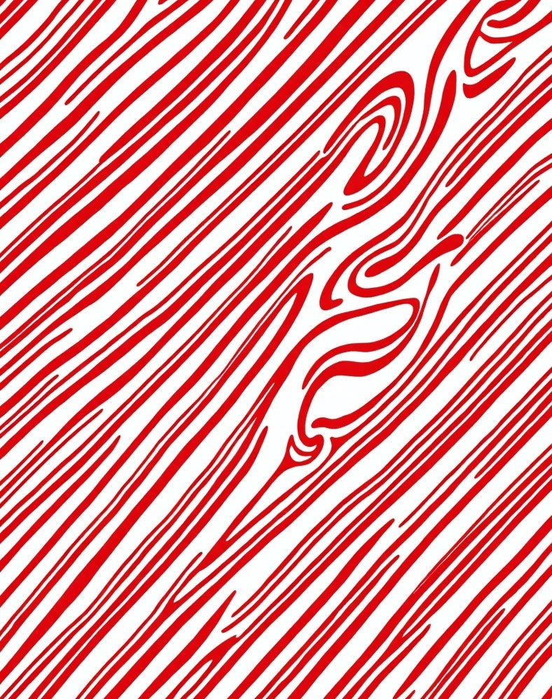 Crimson Red Wood Grain Swirl Rug