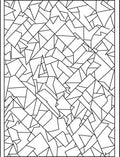 Black and White Geometric Fragment Rug