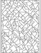 Black and White Geometric Fragment Rug