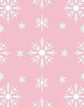 White Winter Snowflake Blush Background Rug
