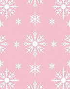 White Winter Snowflake Blush Background Rug