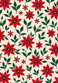 Crimson Red Blossom Botanical Field Rug