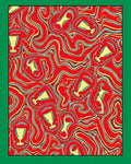 Crimson Yellow Trophies Swirl Harmony Rug