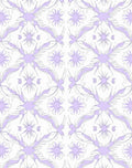 Delicate Lavender Floral Symmetry Rug