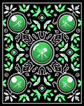 Emerald Medallion Leaf Mandala Rug
