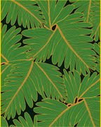 Verdant Green Leafy Display Rug