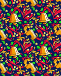 Golden Bell Holly Berry Garland Rug