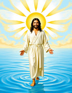 Divine Radiance Sunlit Water Walk Rug