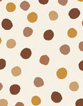 Earthy Tone Polka Dot Scatter Rug