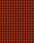 Vibrant Orange Geometric Grid Rug