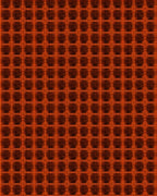 Vibrant Orange Geometric Grid Rug