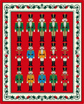 Crimson Red Nutcracker Soldier Array Rug