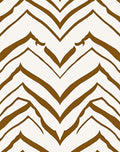 Brown White Chevron Stripes Rug