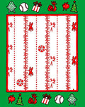 Red White Festive Holiday Objects Rug
