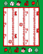 Red White Festive Holiday Objects Rug