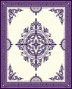 Deep Purple Ornamental Medallion Rug