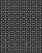 Black and White Ornate Geometric Trellis Rug