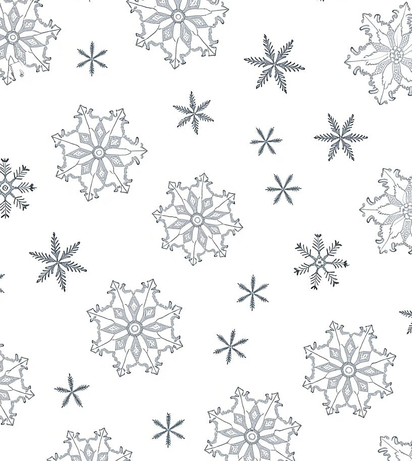 Winter Snowflake Collection Snowflakes Rug