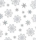 Winter Snowflake Collection Snowflakes Rug