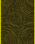 Vibrant Yellow Swirls and Triangles Rug