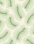 Soft Sage Abstract Organic Waves Rug